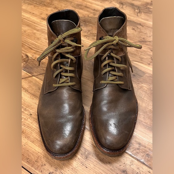 Martin Dingman Olive and Brown Chukka Boots - Picture 3 of 13